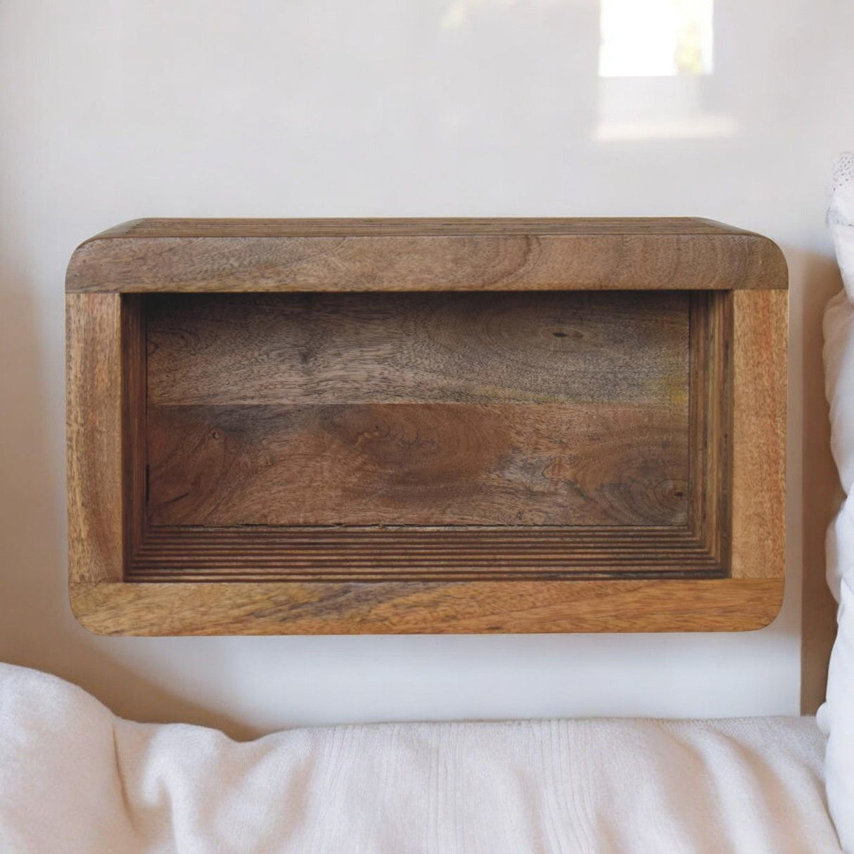 Soba - Wall Mounted Bedside Table - Beige