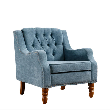 Button-Tufted-Upholstered-Accent-Chair-with-Nailhead-Trim-and-Turned-Legs-Accent-Chairs