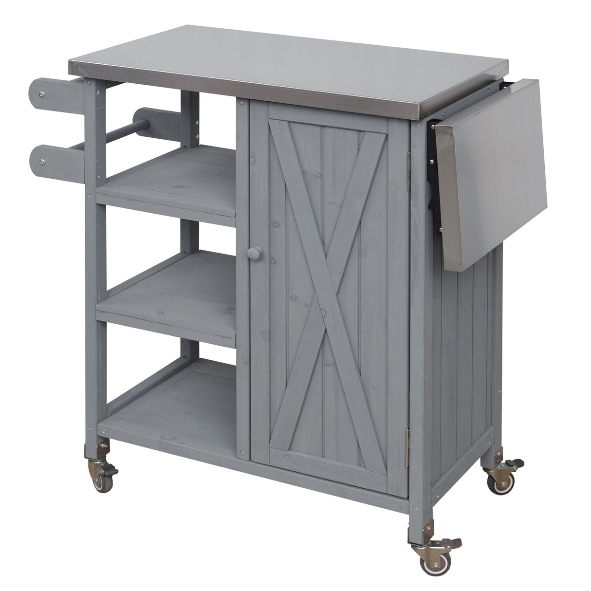 Foldable Outdoor Kitchen Island Patio Kitchen Cart