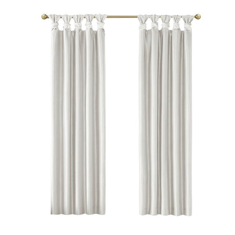 Twist Tab Total Blackout Window Curtain Panel White 50x84" Blackout