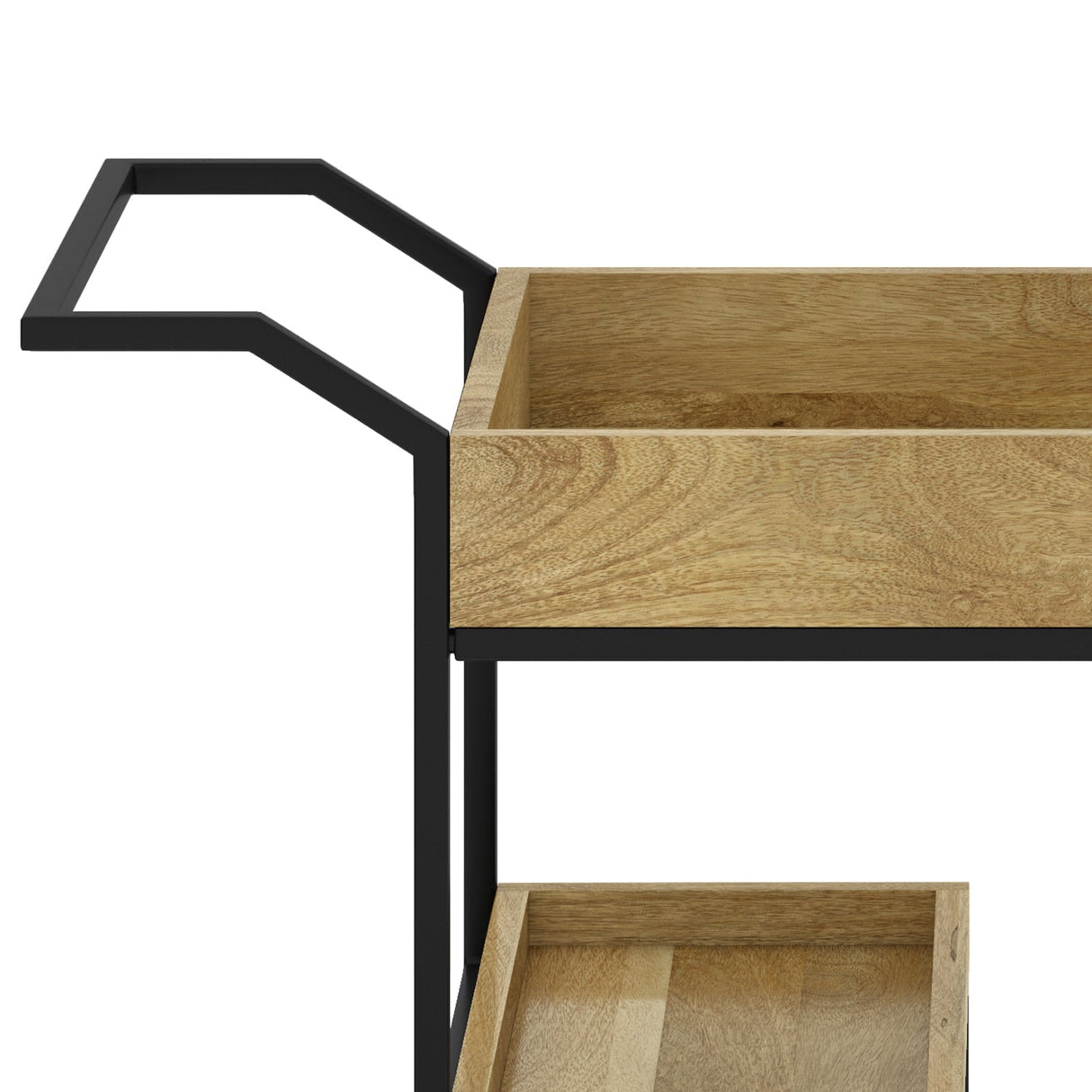 29" Bar Cart with Tray Top and Caster Wheels - Bar Carts