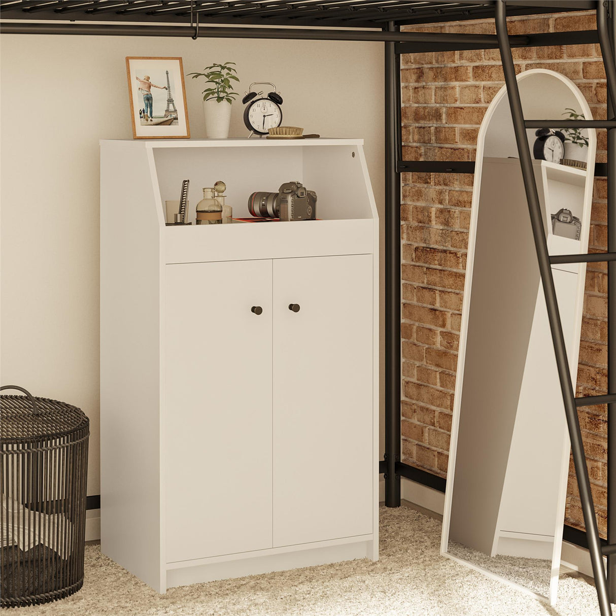 Loft Collection 2 Door Storage Tower