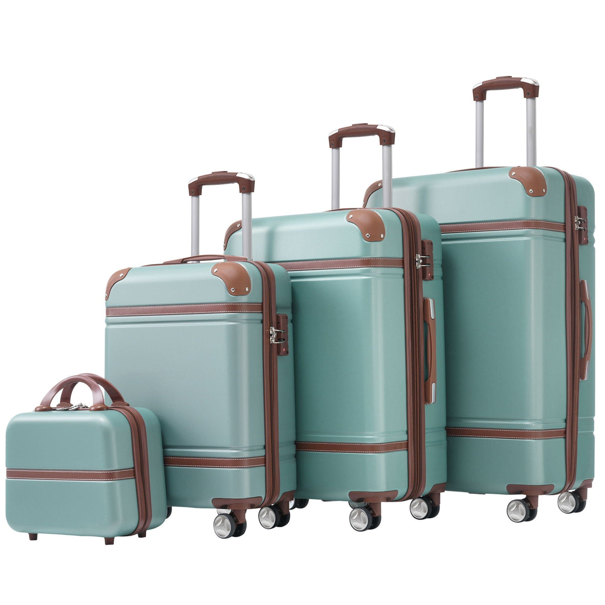 Hardshell Luggage Sets 4 Pieces 20" / 24" / 28" and Cosmetic Case