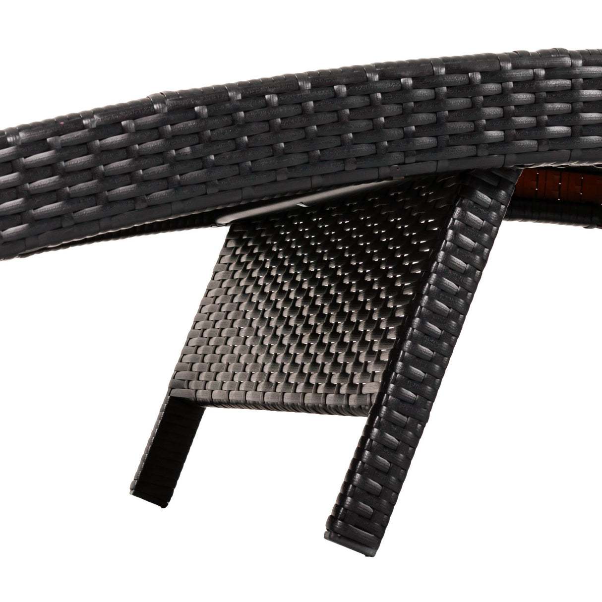 K&K 80'' Patio Wicker Chaise Lounge Chairs Set of 2