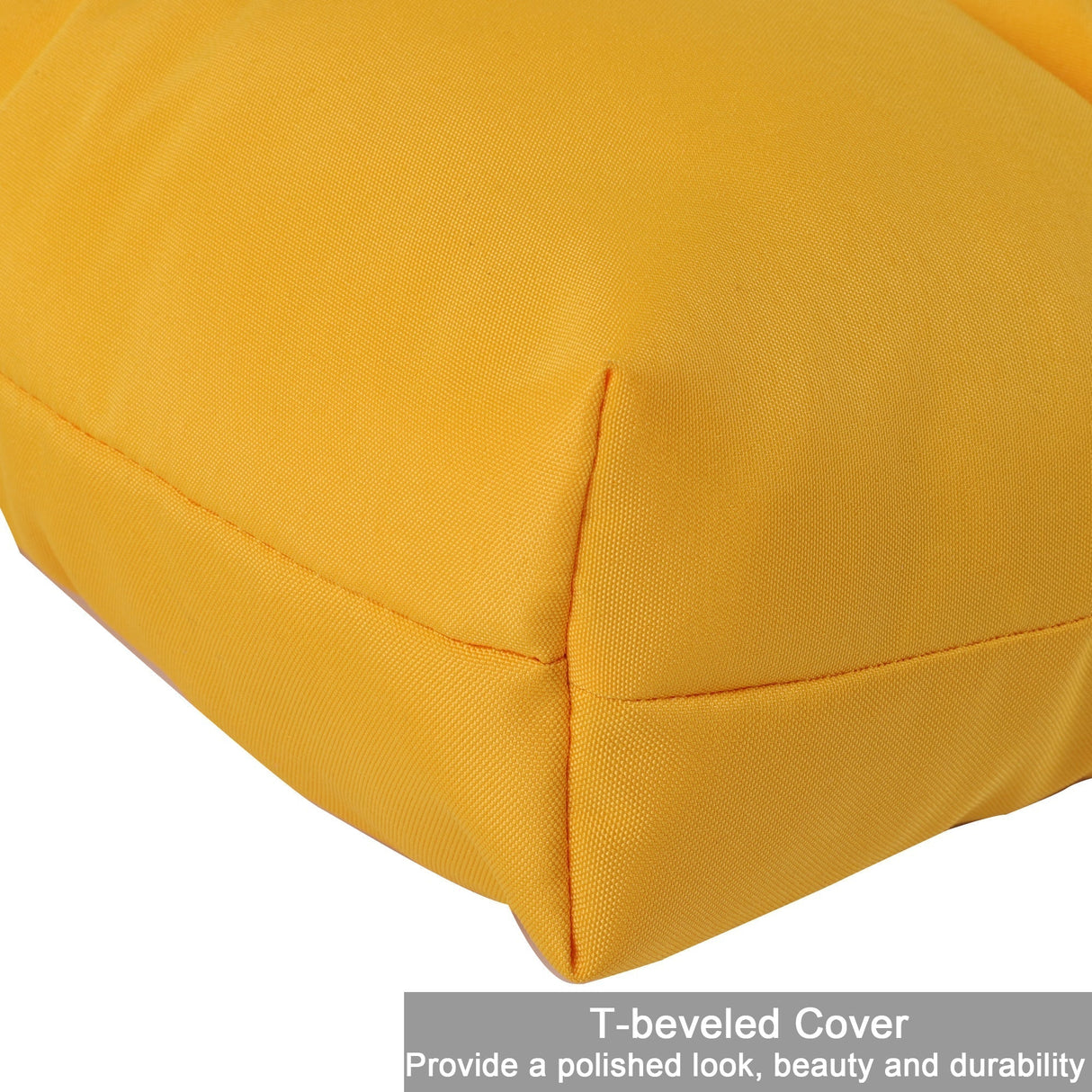 2-Piece High Back Patio Chair Cushion Set, Yellow