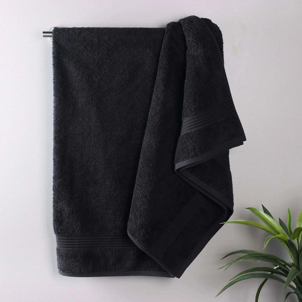 Heritage Egyptian Cotton Plush Thick Absorbent Bath Towel Set of 2