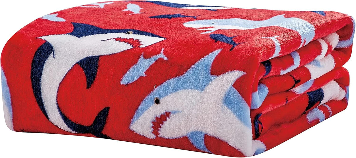 Soft Fleece Throw Blanket 50x60 – Lightweight Cozy Bed Couch Sofa Blanket for All Seasons