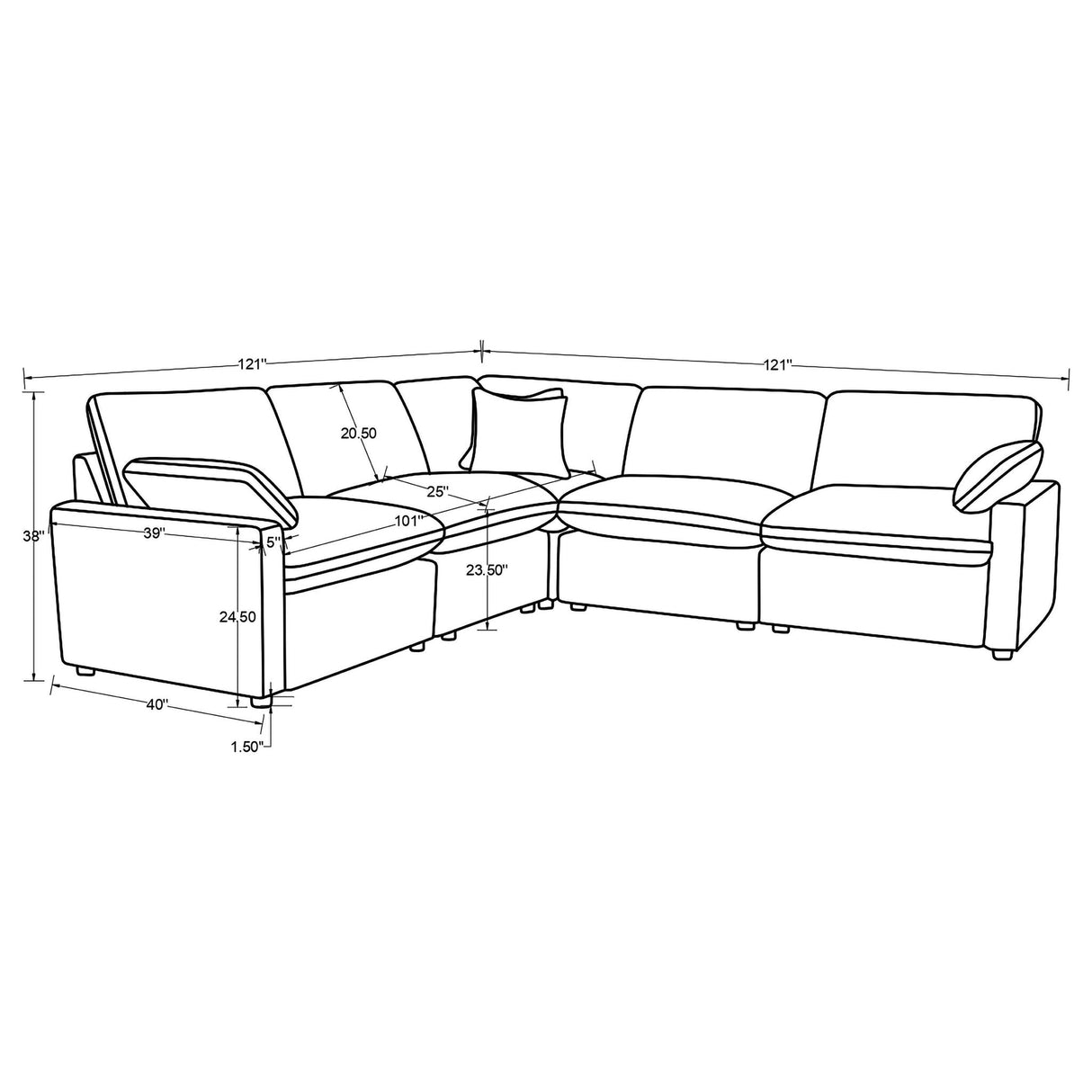 Hollander - Power Reclining Sectional