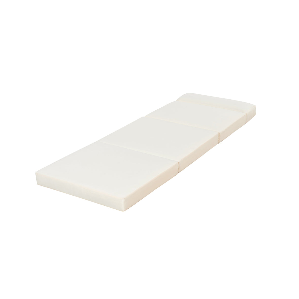 Outdoor Reclining Chair Cushion with Headrest in Beige