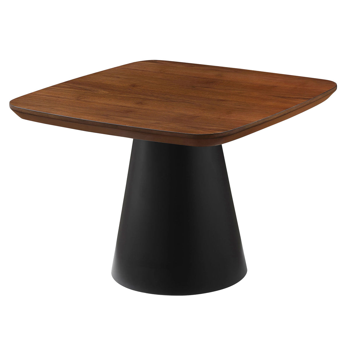 Duncan - 2 Piece Coffee Table Set With Sculpted Bases - Walnut