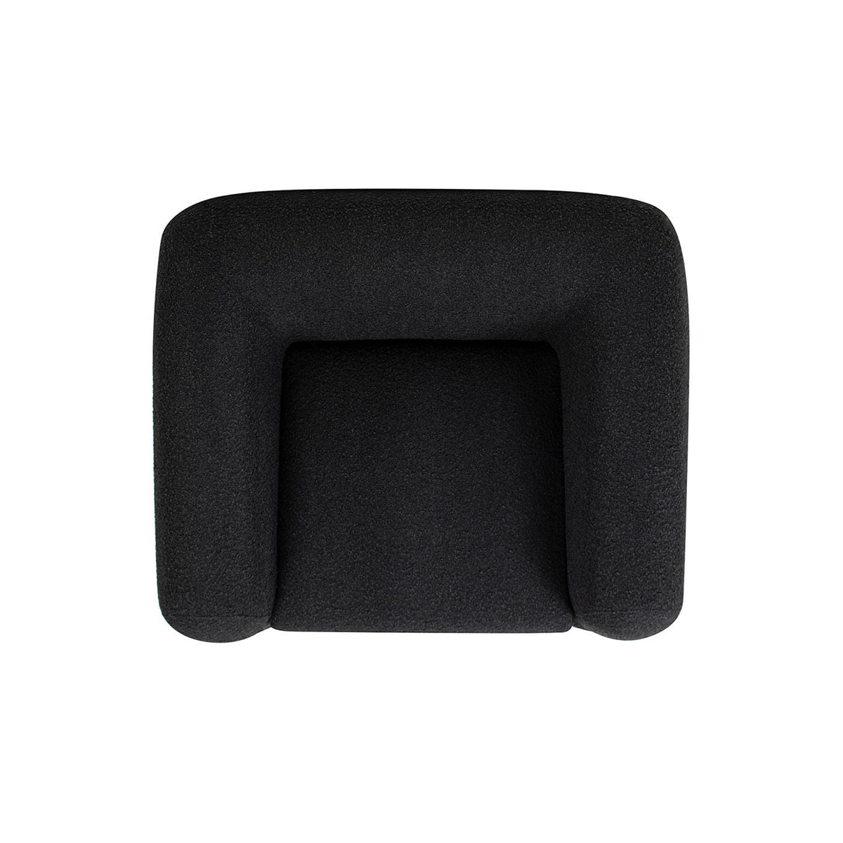 Sherpa Arm Chair with Removable Cushion - Black, White, Dark Green