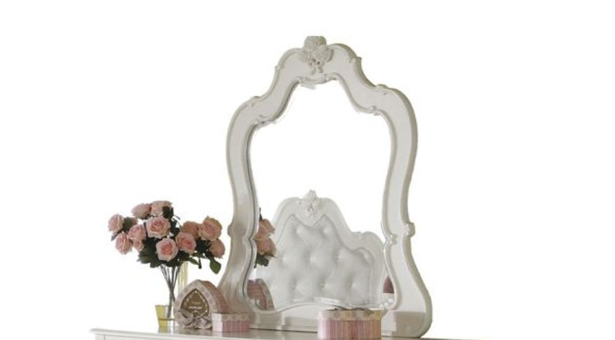 Edalene Pearl White Mirror