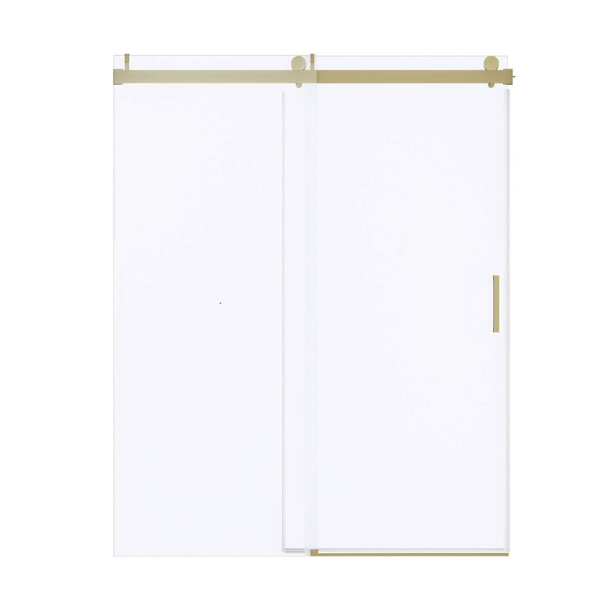Frameless Soft-Closing Shower Door, 1/4" Tempered Glass Single Sliding