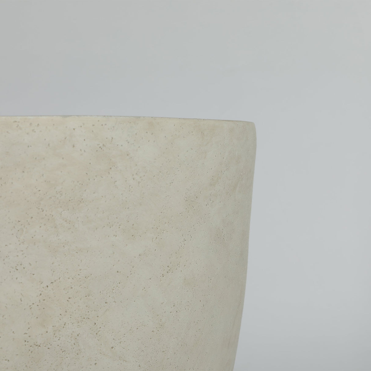 Round Concrete Planter Set of 2, Large Handmade Rustic Planter Pots