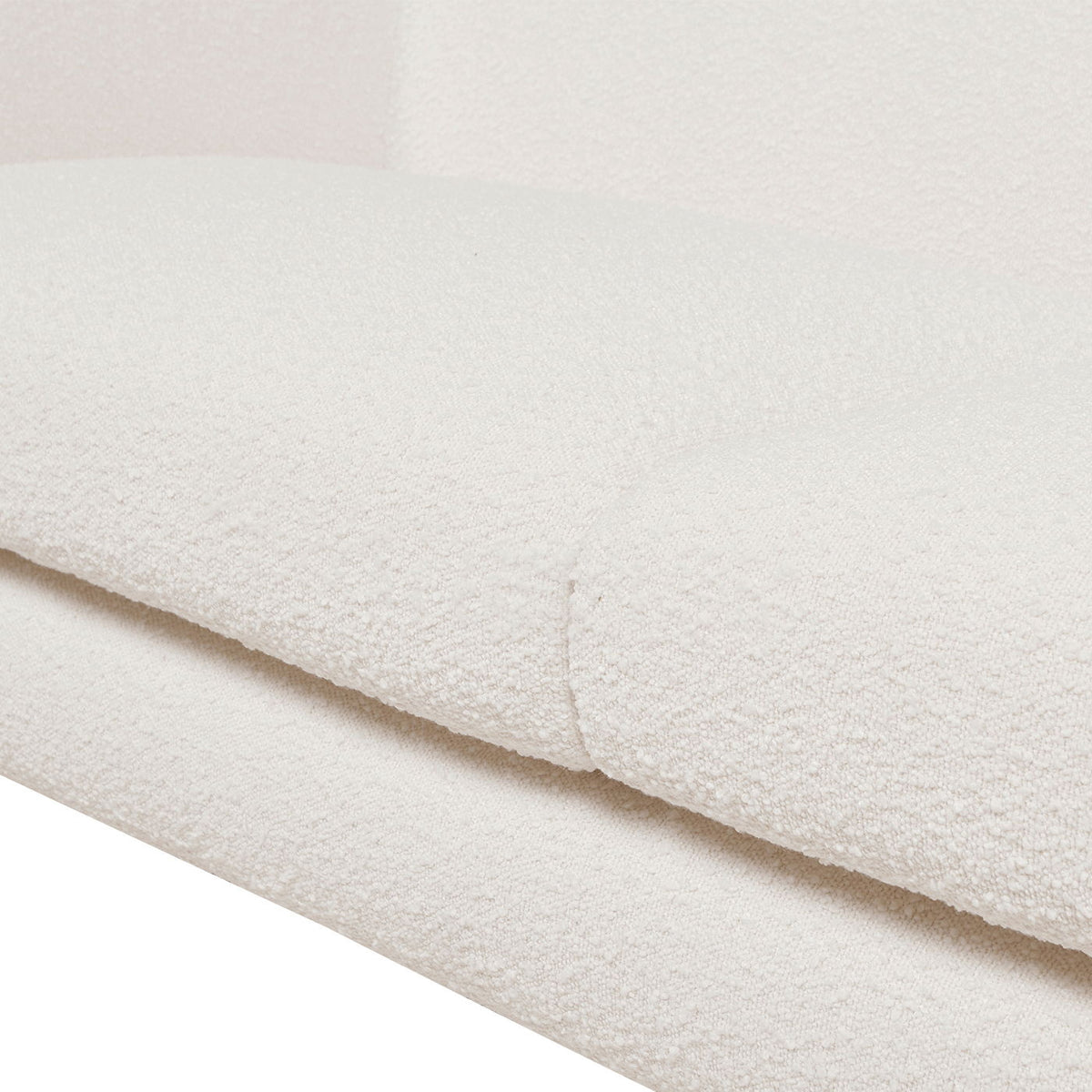 Alpine Luxurious Upholstery Sherpa Sofa with Removable Cushions - Available in White, Black, or Dark Green