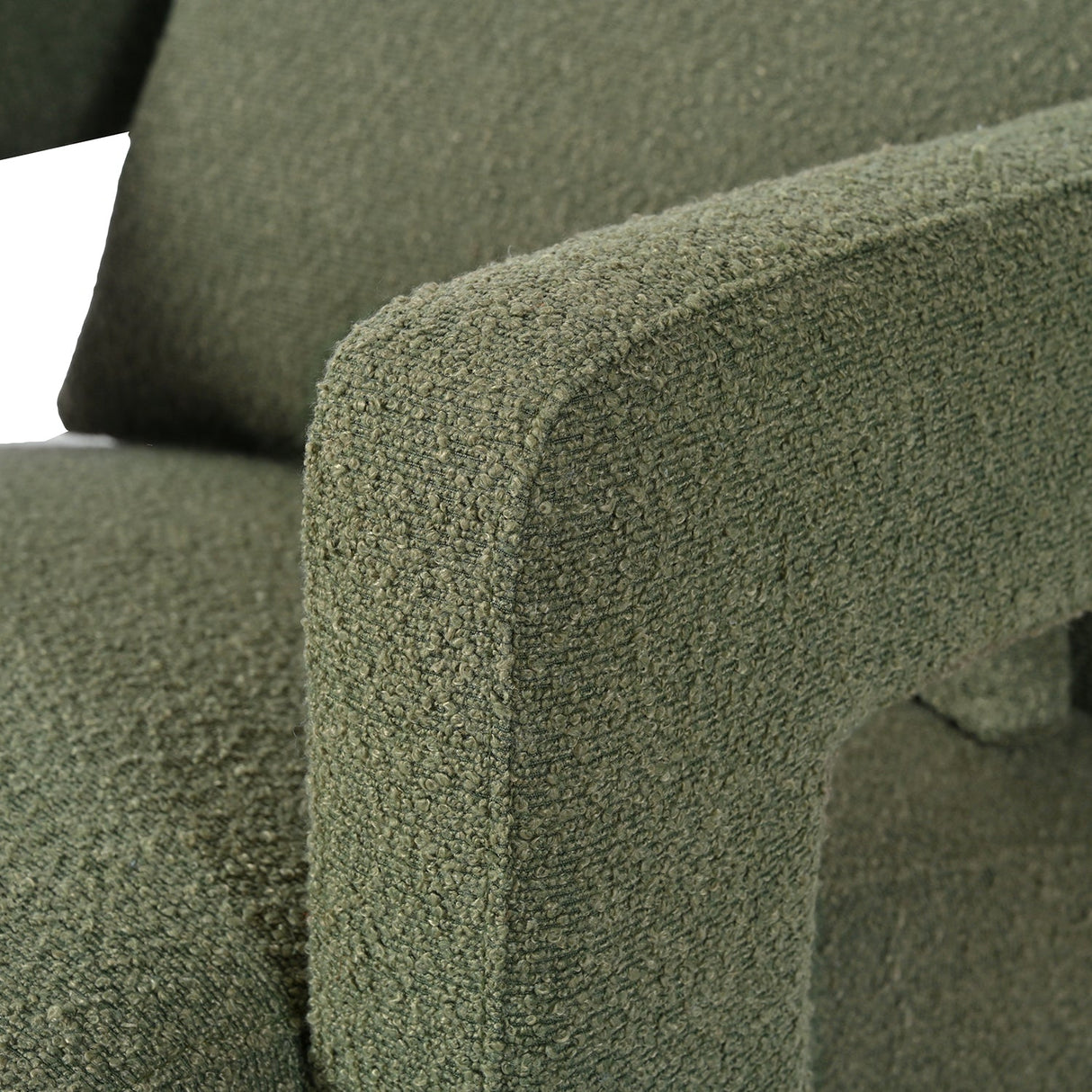 Upholstered Accent Chair with Wood Legs and Open Arms