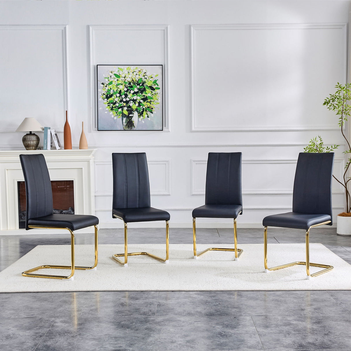 Luxury Aesthetic Upholstered Dining Chairs for Dining Room