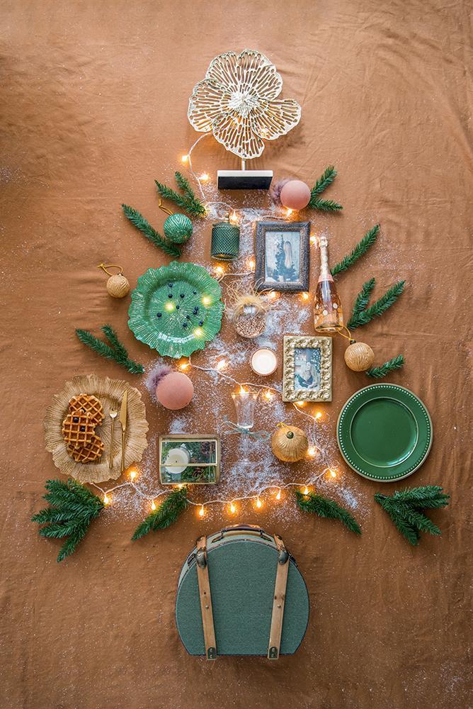 Gold Christmas Ball Ornaments, Set of 6