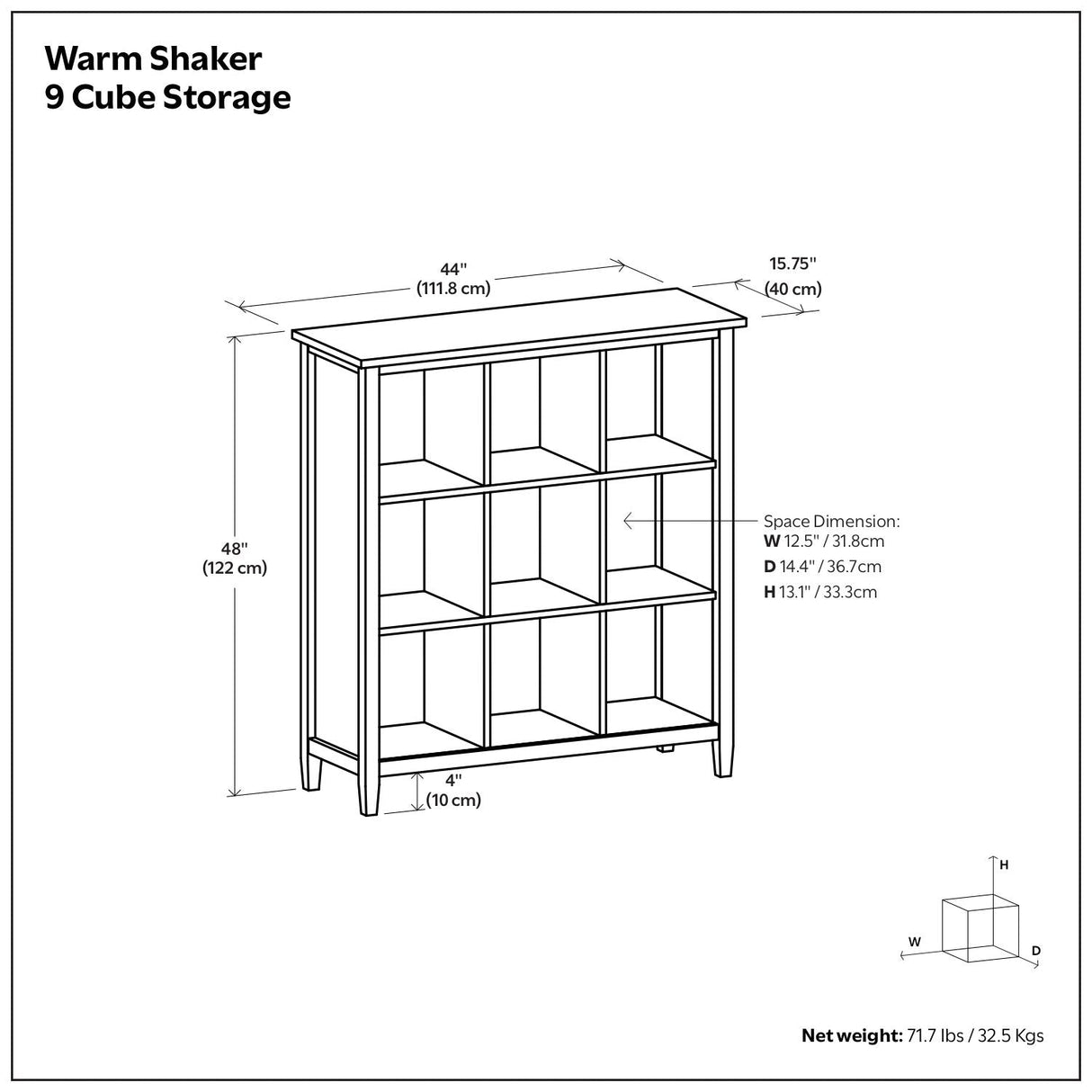 Warm Shaker - Handcrafted Cube Storage