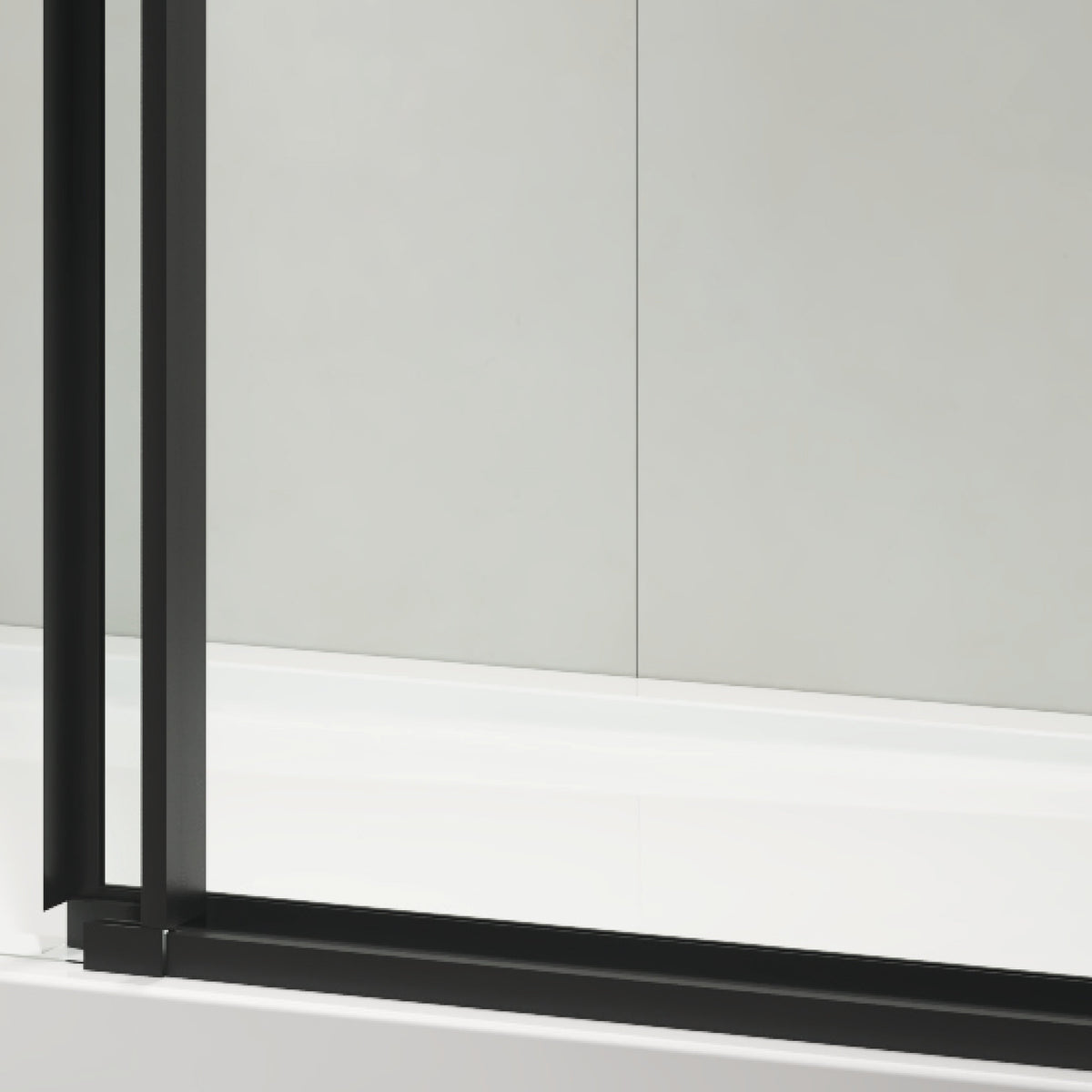 Sliding Frameless Shower Door with Matte Finish - 60" W x 76" H