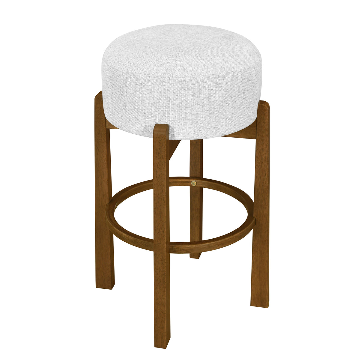 Vera Indoor Wooden Upholstered Barstool - Dark