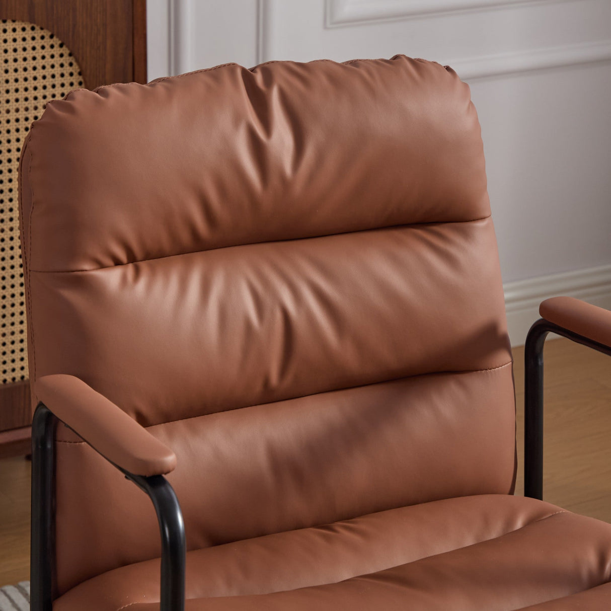 Mid Back Home Office Desk Task Chair with Wheels and Arms