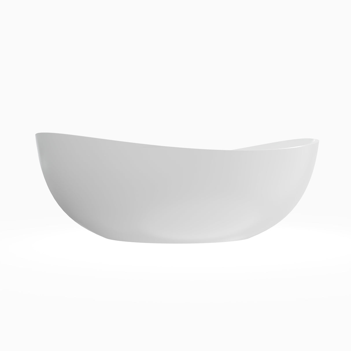70 Inch Freestanding Solid Surface Soaking Bathtub