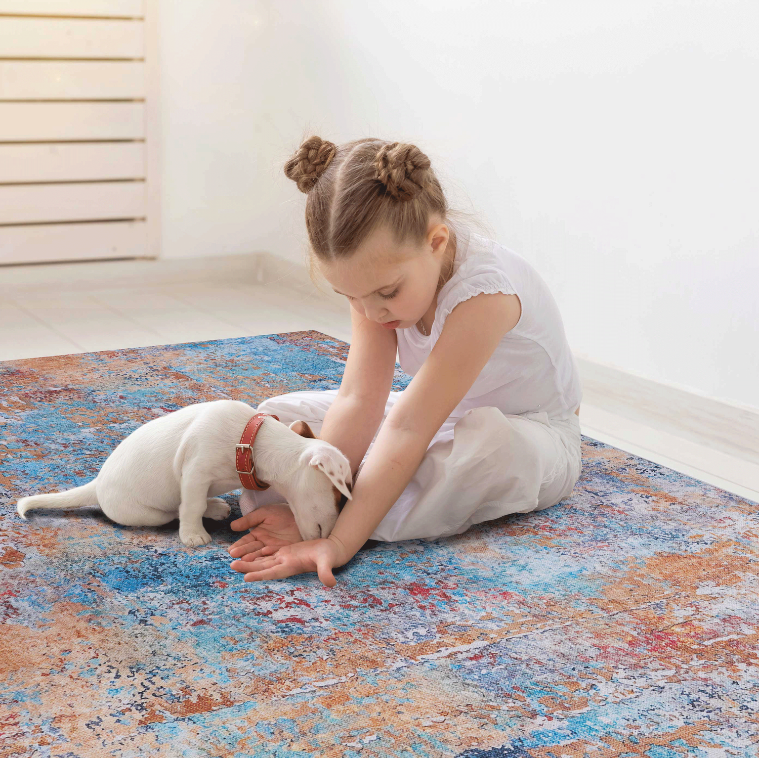 Naar Washable Area Rugs, Low-Pile, Non-Slip, Non-Shedding, Foldable, Kid & Pet Friendly