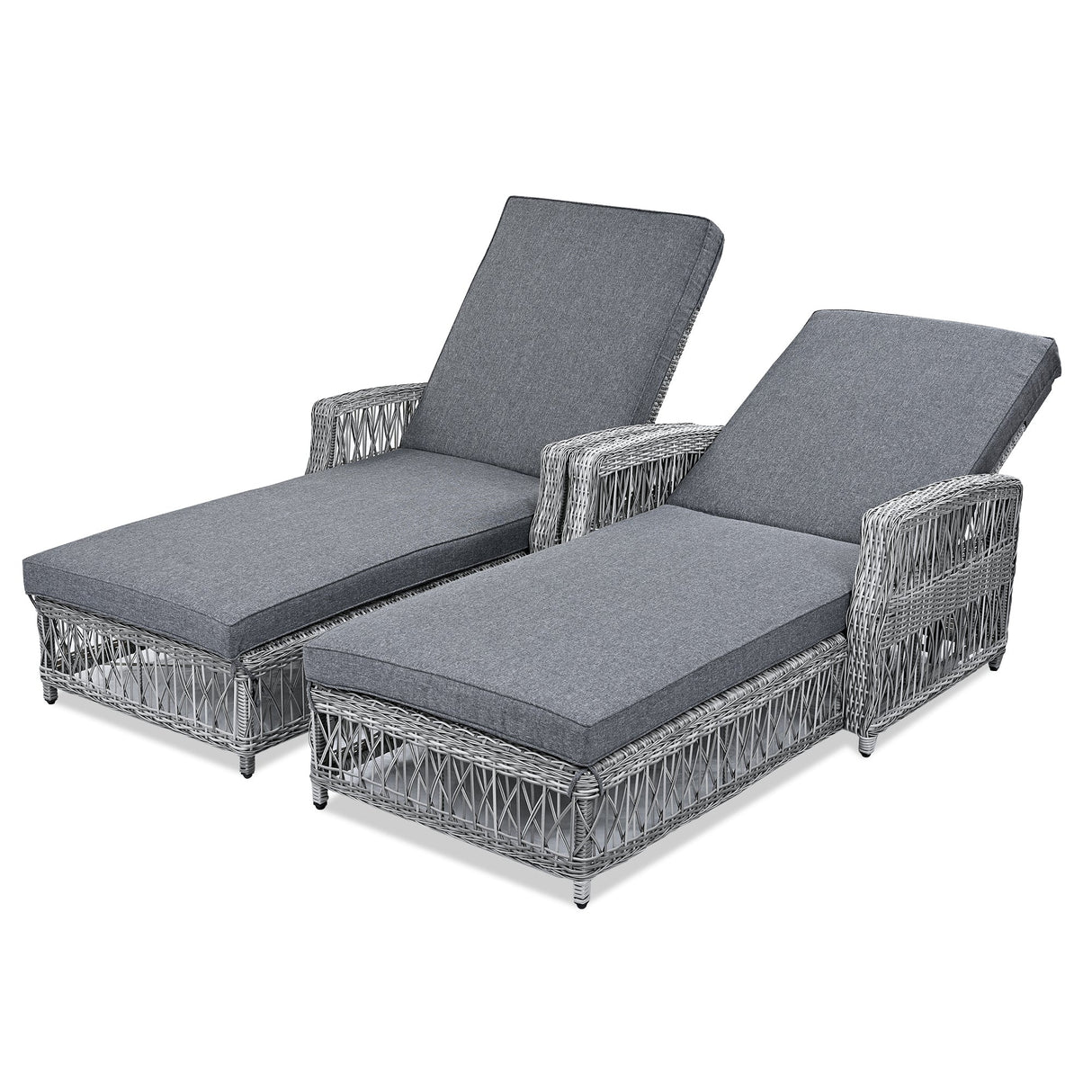 Go 2 Pieces Long Reclining Chaise Set