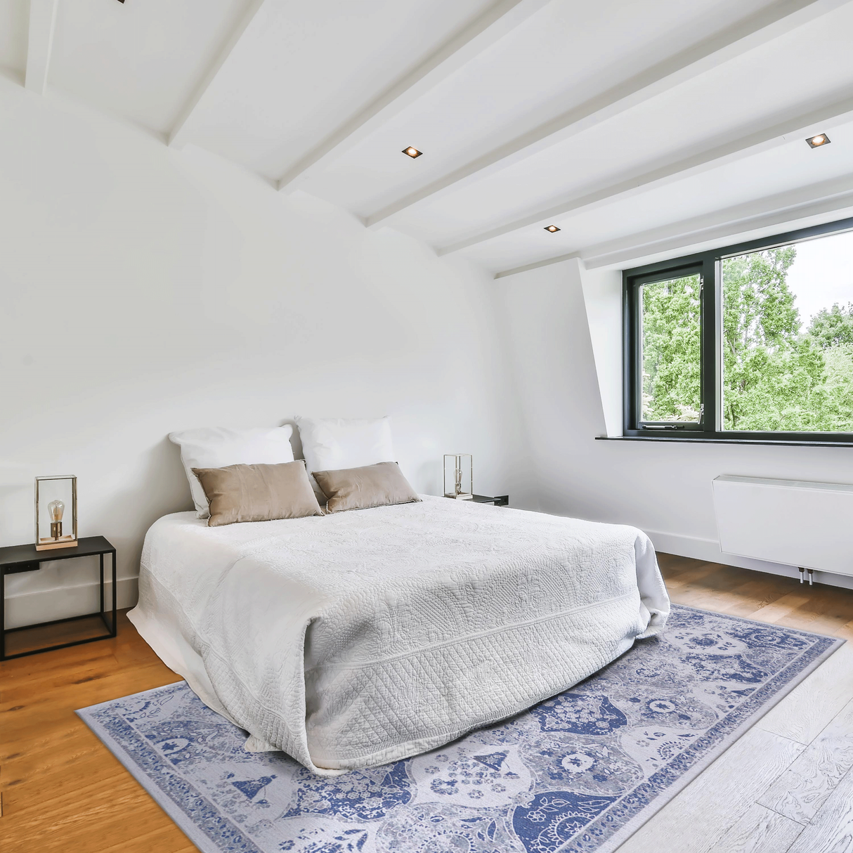 Naar Washable Area Rugs, Low-Pile, Non-Slip, Non-Shedding, Foldable, Kid & Pet Friendly