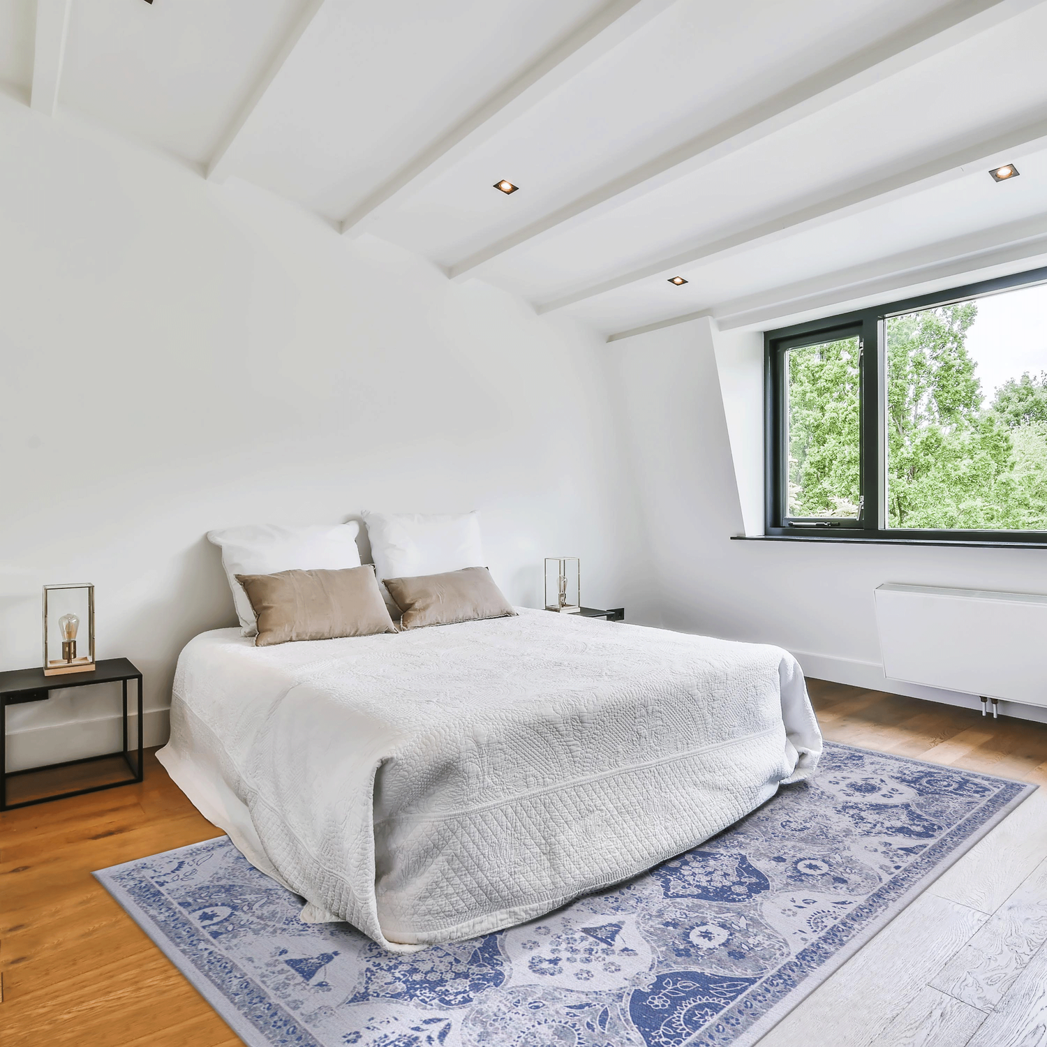 Naar Washable Area Rugs, Low-Pile, Non-Slip, Non-Shedding, Foldable, Kid & Pet Friendly