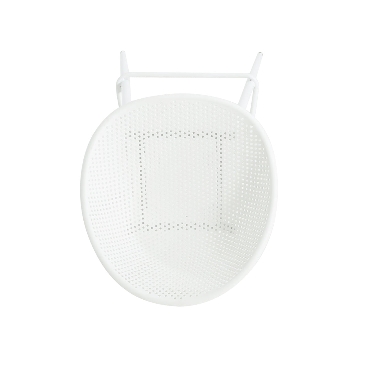 Modern Gable Outdoor Barstool Set of 2 in White