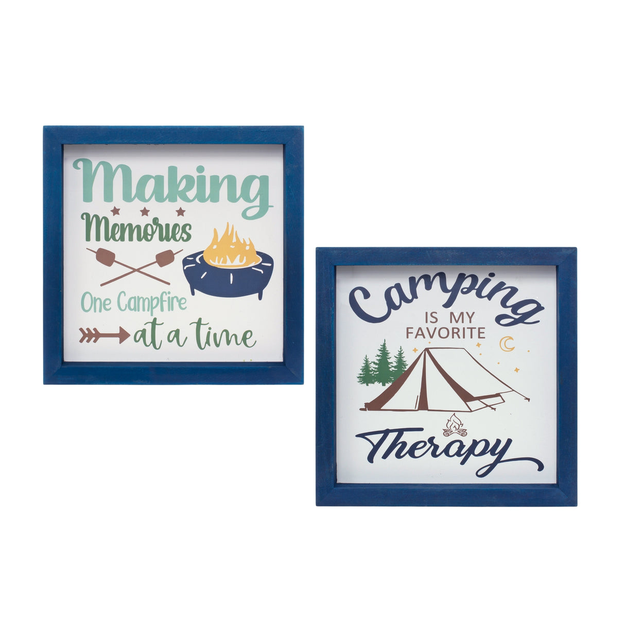 Wood-Framed-Camping-Sentiment-Sign-(Set-of-4)-Wall-Signs