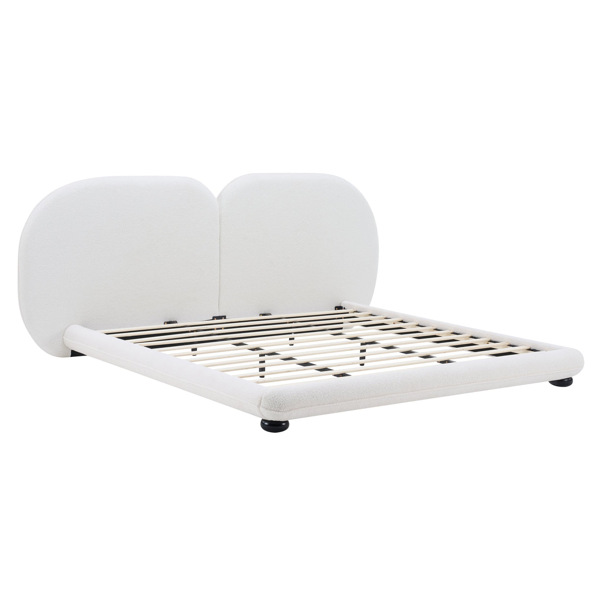 Extra Thick Upholstered Platform Bed Frame