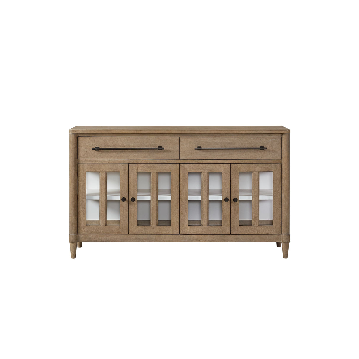 Buffet with Glass Cabinet Doors