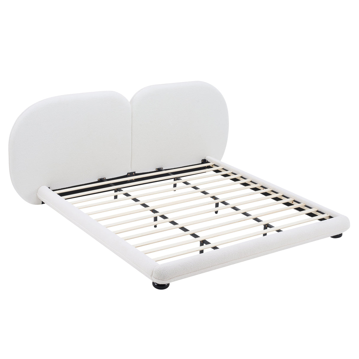 Extra Thick Upholstered Platform Bed Frame