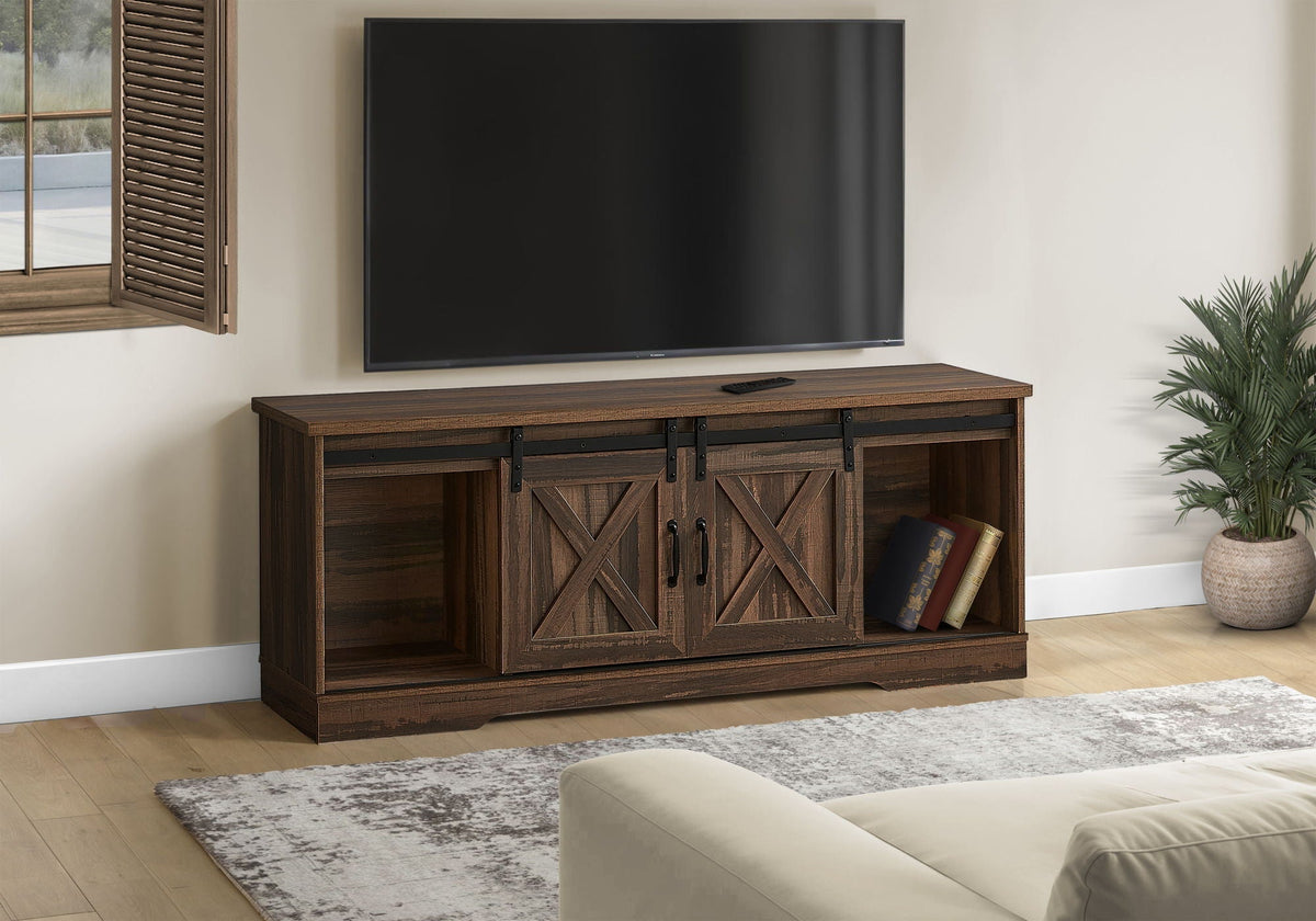 Transitional TV Stand Console Media Entertainment Center