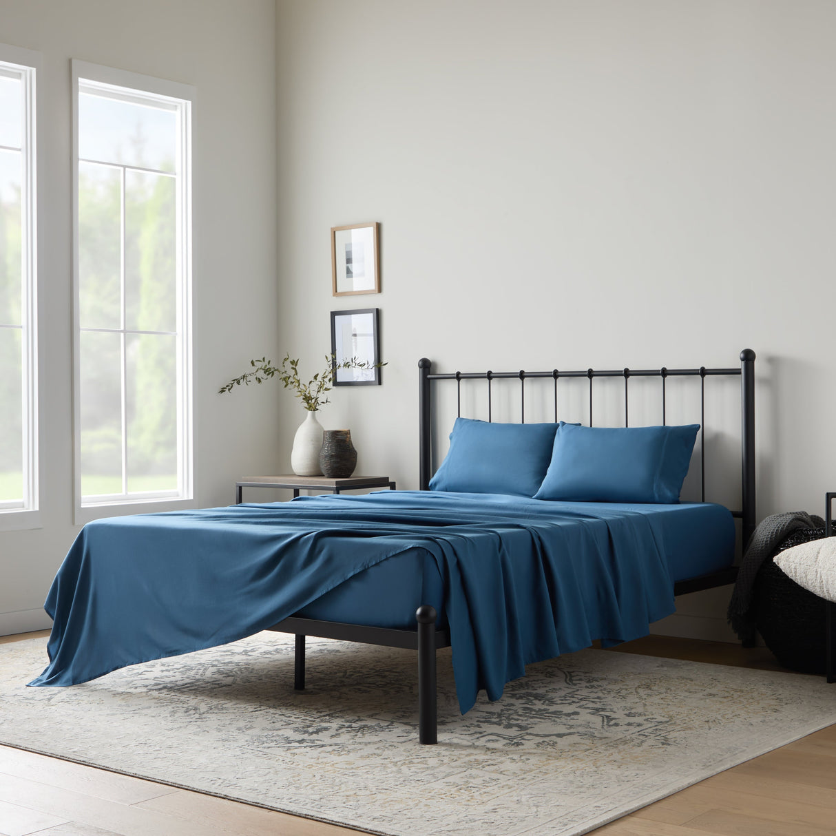 Weekender 90gsm Bamboo Sheet Set Twin XL Blue