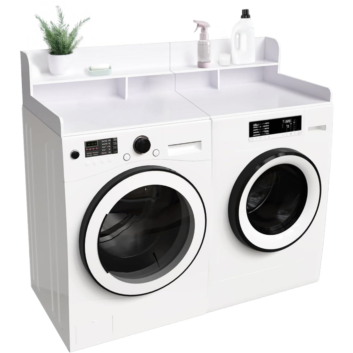 Washer Dryer Countertop with Non-Slip Pads - White