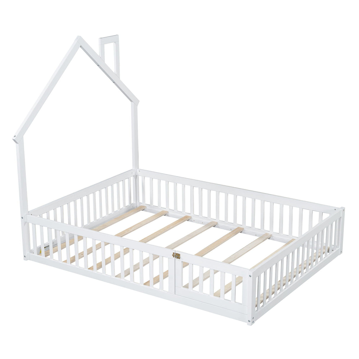 House Platform Bed With Guardrail