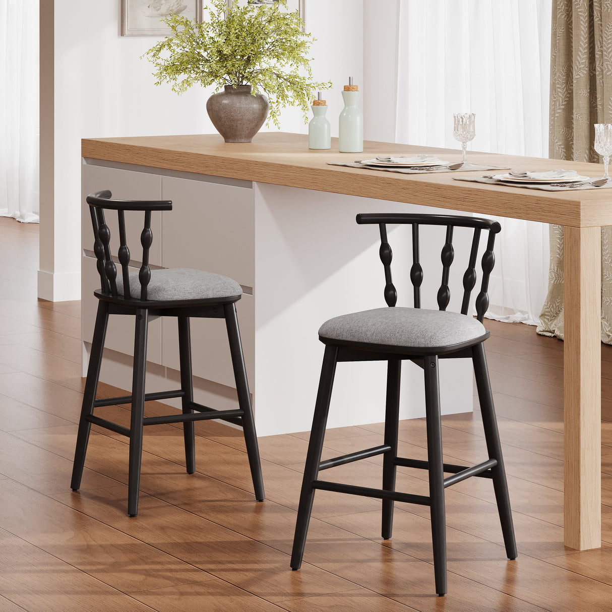 Doria Indoor Wooden Barstool