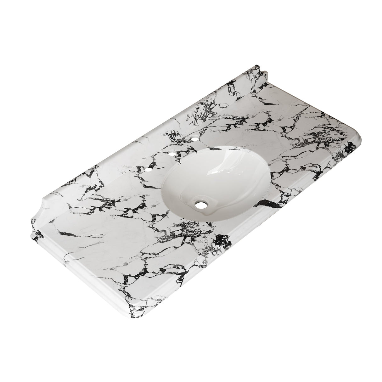 VICI 48" Bathroom Ceramic Undermount Basin and Artificial Marble Countertop