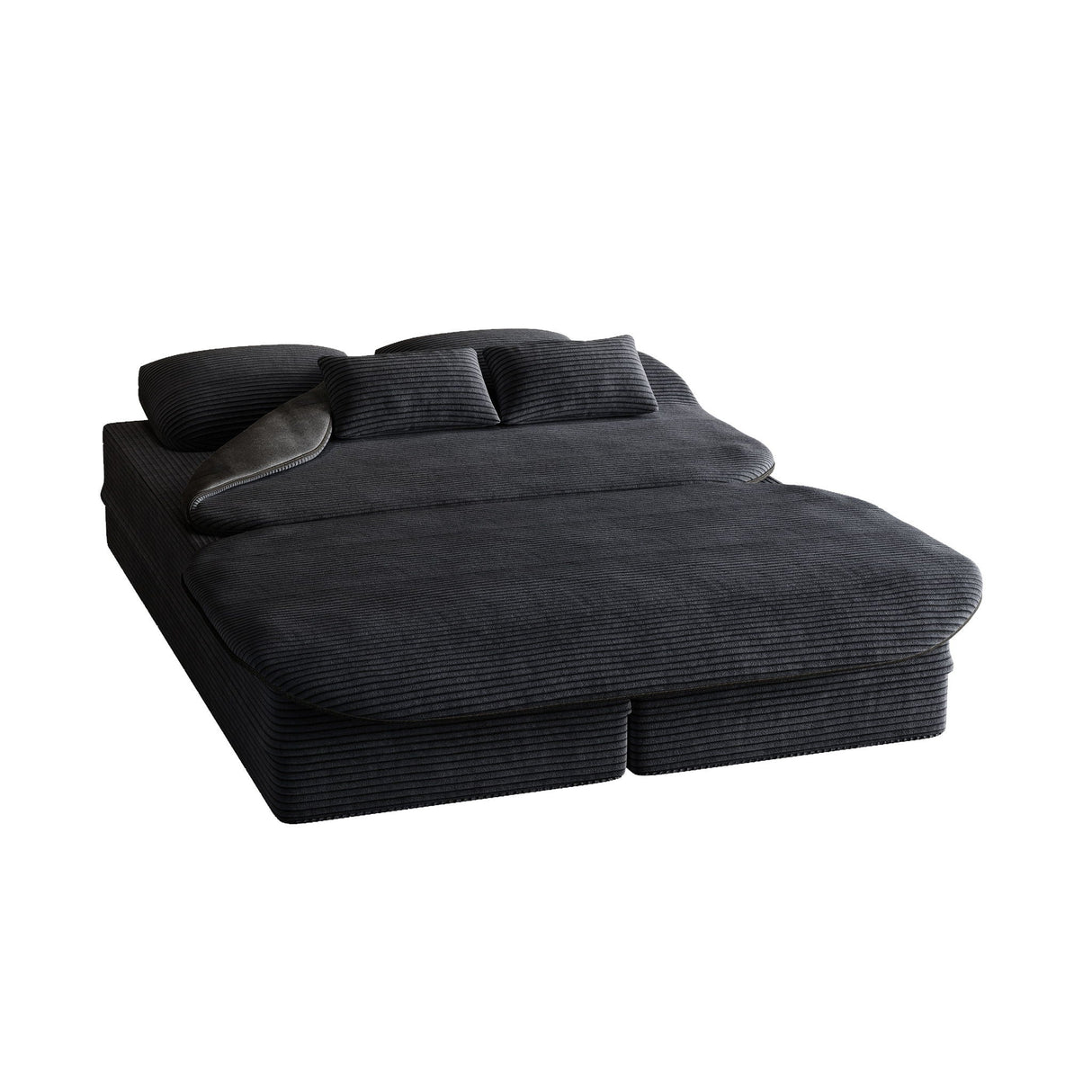 2 In 1 Foldable Sofa Bed With Multi Functional Blanket