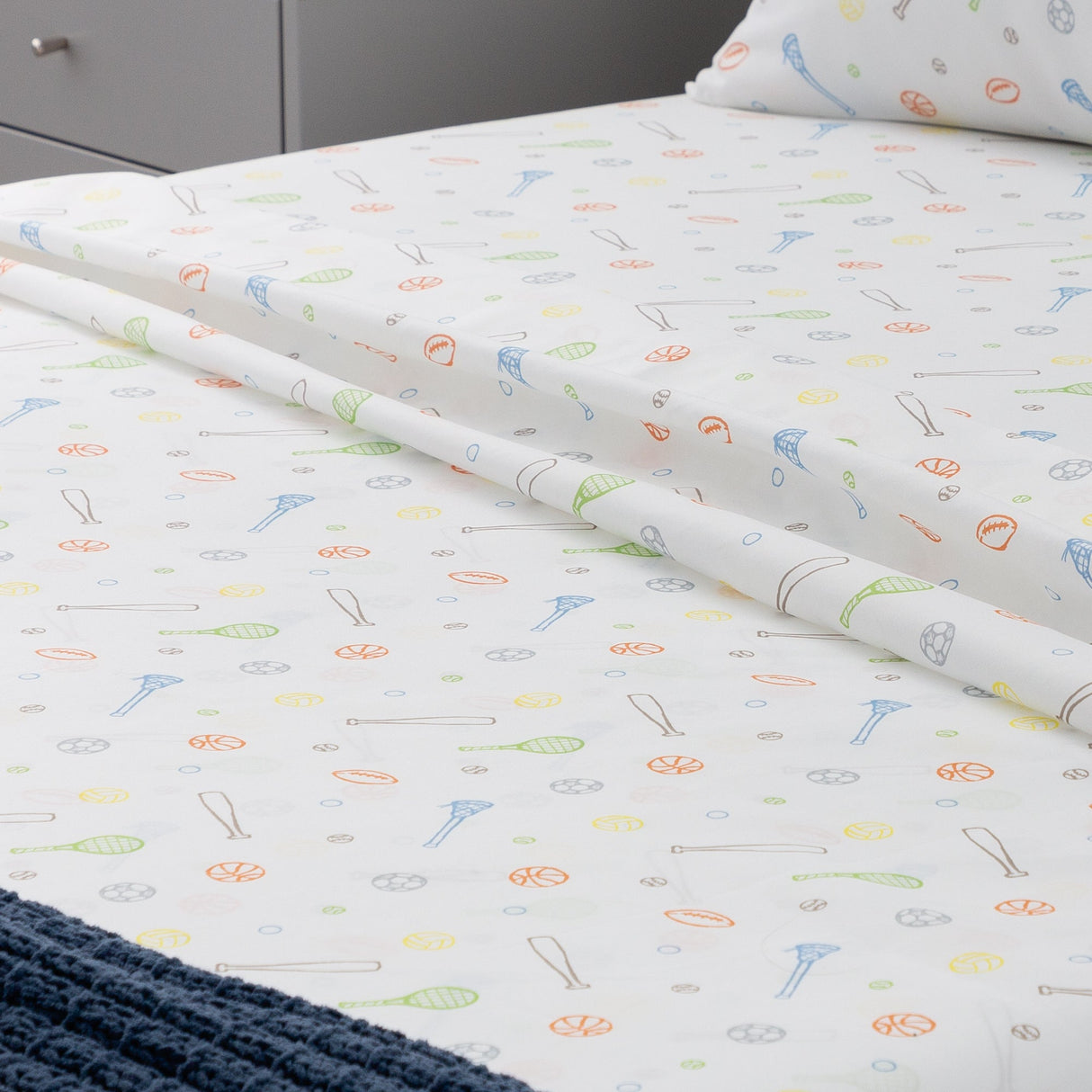 Linenspa Microfiber Twin Bed Sheet SetSport Pattern