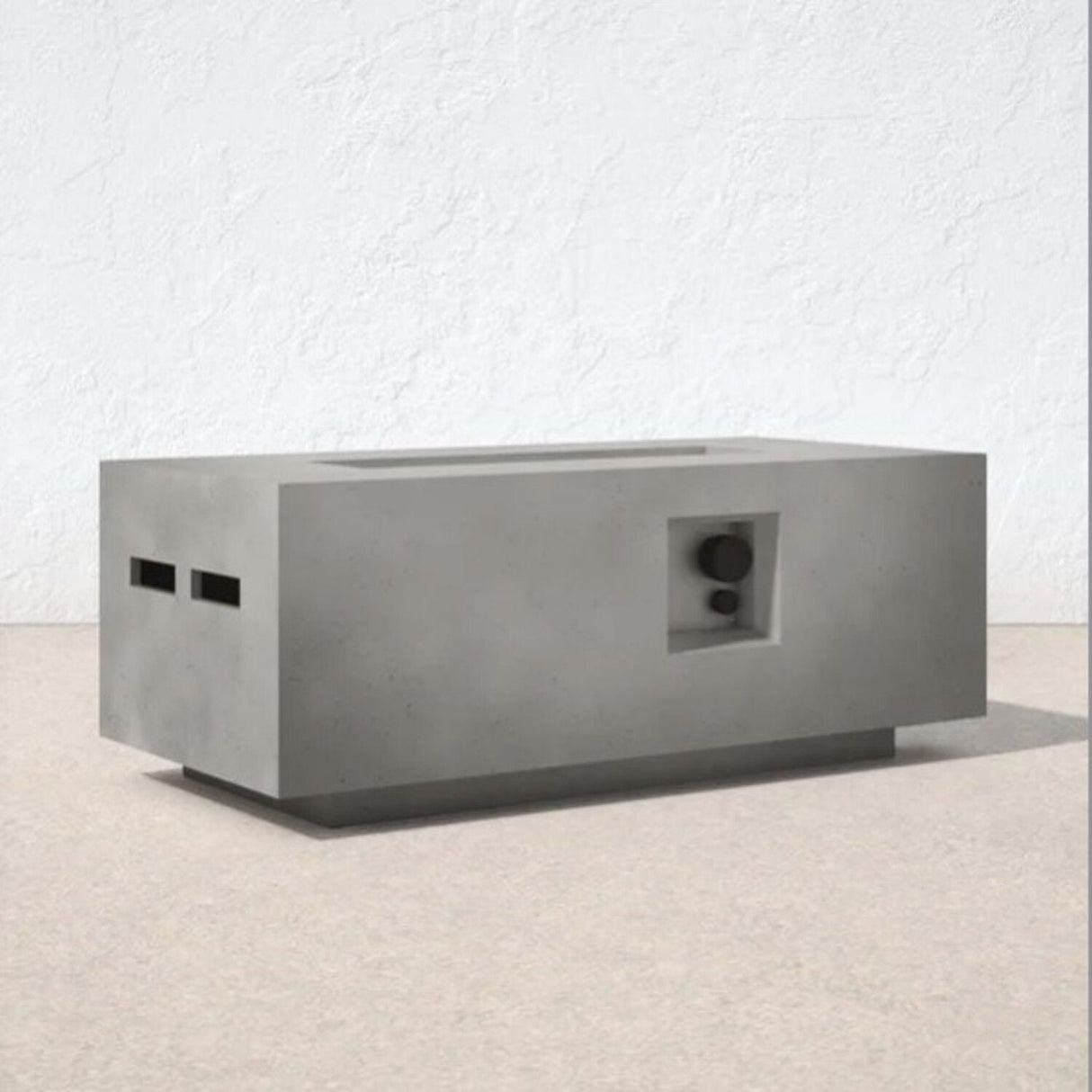 Propane Outdoor Durable Fire Pit Table - Gray