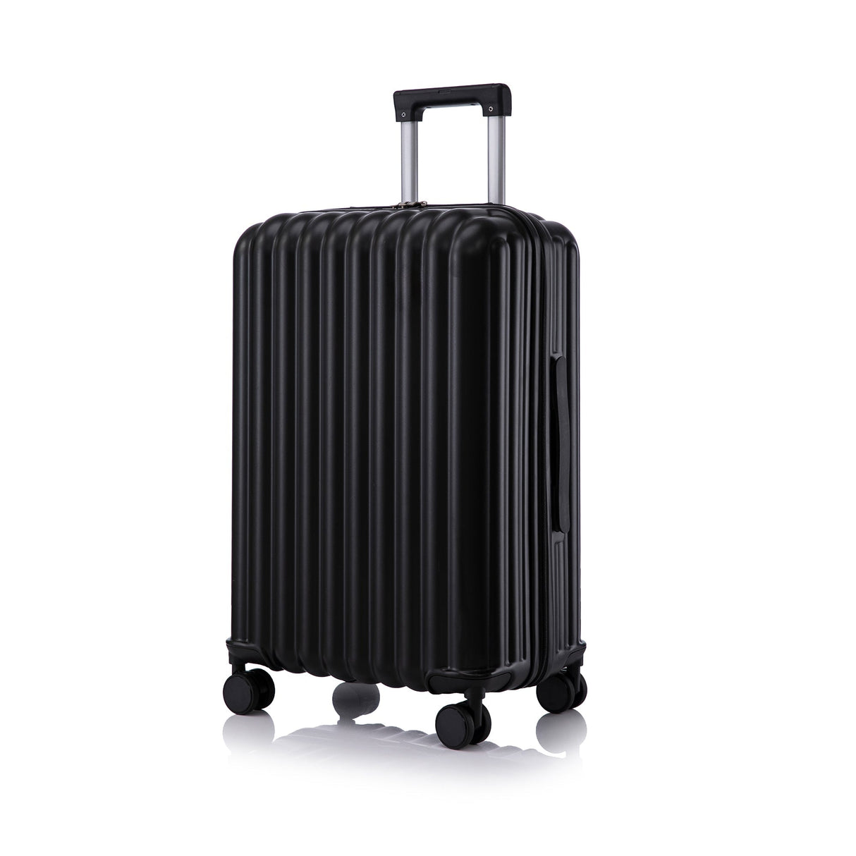 ABS Spinner Wheel Luggage Carry On Suitcase with Cup Holder and USB Port