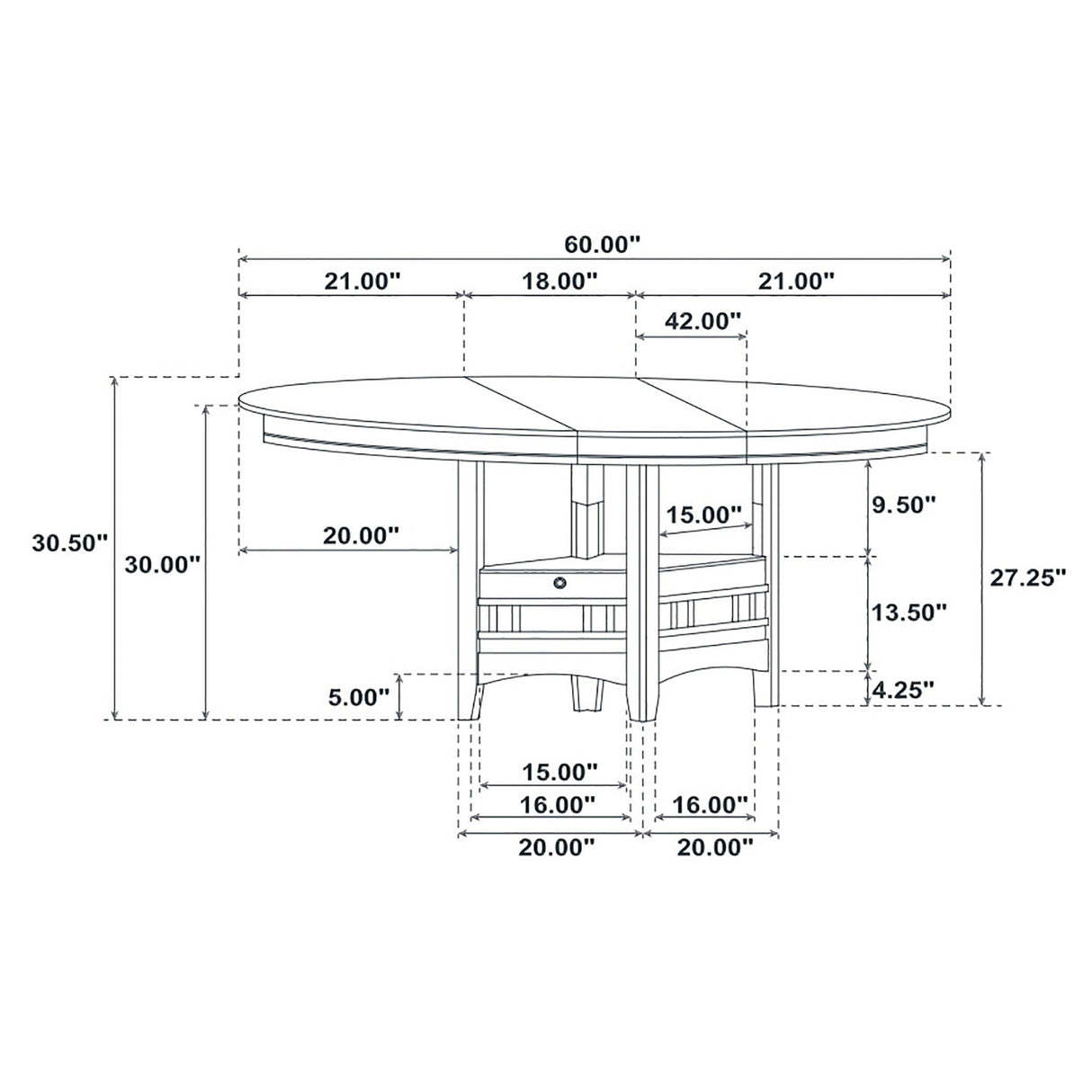 Hester - 5 Piece Dining Set - Espresso