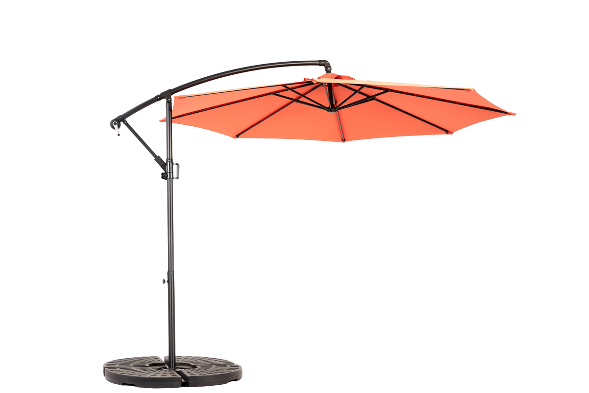 10ft Offset Hanging Market Patio Umbrella with Easy Tilt Adjustment
