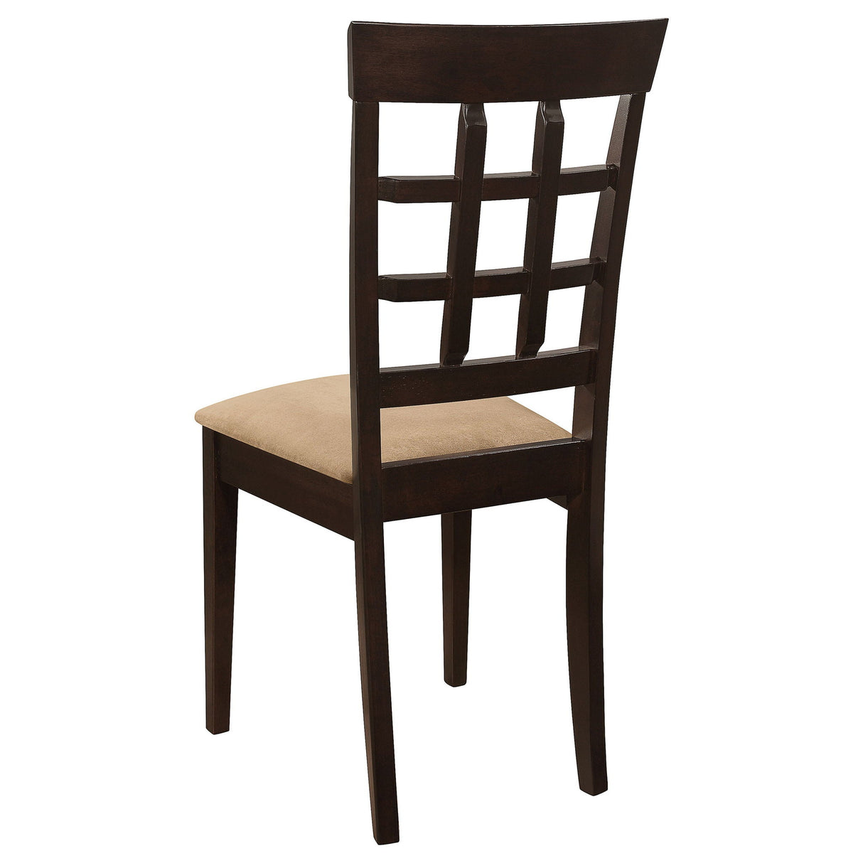Henin - 5 Piece Dining Set With Lattice Back Chairs - Cappuccino
