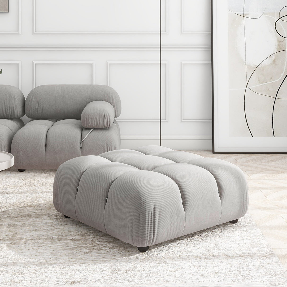 Marcel 36" Bubble Modular Modern Cocktail Ottoman